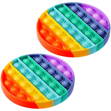 Silicon Popper Sensory Fidget Toys - Rainbow